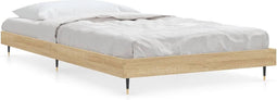 vidaXL - Bedframe - zonder - matras - hout - sonoma - eikenkleurig - 90x200 - cm