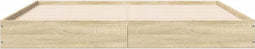 vidaXL - Bedframe - zonder - matras - hout - sonoma - eikenkleurig - 150x200 - cm