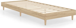 vidaXL - Bedframe - zonder - matras - hout - sonoma - eikenkleurig - 75x190 - cm