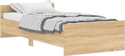 vidaXL - Bedframe - zonder - matras - hout - sonoma - eikenkleurig - 100x200 - cm