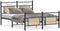 vidaXL - Bedframe - zonder - matras - hout - sonoma - eikenkleurig - 137x190 - cm