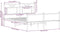 vidaXL - Bedframe - zonder - matras - hout - sonoma - eikenkleurig - 150x200 - cm