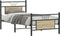 vidaXL - Bedframe - zonder - matras - hout - sonoma - eikenkleurig - 75x190 - cm