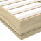 vidaXL - Bedframe - zonder - matras - hout - sonoma - eikenkleurig - 90x200 - cm