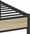 vidaXL - Bedframe - zonder - matras - hout - sonoma - eikenkleurig - 137x190 - cm