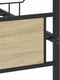 vidaXL - Bedframe - zonder - matras - hout - sonoma - eikenkleurig - 137x190 - cm