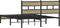 vidaXL - Bedframe - zonder - matras - hout - sonoma - eikenkleurig - 137x190 - cm