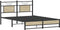 vidaXL - Bedframe - zonder - matras - hout - sonoma - eikenkleurig - 137x190 - cm