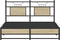 vidaXL - Bedframe - zonder - matras - hout - sonoma - eikenkleurig - 137x190 - cm