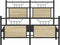 vidaXL - Bedframe - zonder - matras - hout - sonoma - eikenkleurig - 137x190 - cm