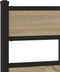 vidaXL - Bedframe - zonder - matras - hout - sonoma - eikenkleurig - 137x190 - cm