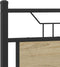 vidaXL - Bedframe - zonder - matras - hout - sonoma - eikenkleurig - 137x190 - cm