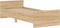 vidaXL - Bedframe - zonder - matras - hout - sonoma - eikenkleurig - 75x190 - cm