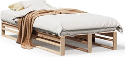 vidaXL - Bedframe - zonder - matras - massief - grenenhout - 100x200 - cm
