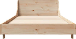 vidaXL - Bedframe - zonder - matras - massief - grenenhout - 100x200 - cm