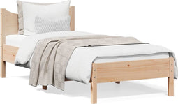 vidaXL - Bedframe - zonder - matras - massief - grenenhout - 100x200 - cm