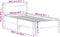 vidaXL - Bedframe - zonder - matras - massief - grenenhout - 100x200 - cm