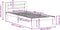 vidaXL - Bedframe - zonder - matras - massief - grenenhout - 100x200 - cm