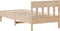 vidaXL - Bedframe - zonder - matras - massief - grenenhout - 100x200 - cm