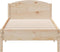 vidaXL - Bedframe - zonder - matras - massief - grenenhout - 100x200 - cm