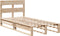 vidaXL - Bedframe - zonder - matras - massief - grenenhout - 100x200 - cm