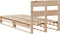 vidaXL - Bedframe - zonder - matras - massief - grenenhout - 100x200 - cm
