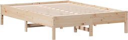 vidaXL - Bedframe - zonder - matras - massief - grenenhout - 120x190 - cm