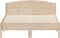 vidaXL - Bedframe - zonder - matras - massief - grenenhout - 120x190 - cm