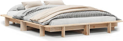 vidaXL - Bedframe - zonder - matras - massief - grenenhout - 120x200 - cm
