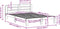 vidaXL - Bedframe - zonder - matras - massief - grenenhout - 120x200 - cm