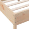 vidaXL - Bedframe - zonder - matras - massief - grenenhout - 120x200 - cm