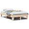 vidaXL - Bedframe - zonder - matras - massief - grenenhout - 135x190 - cm