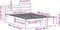 vidaXL - Bedframe - zonder - matras - massief - grenenhout - 135x190 - cm