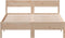 vidaXL - Bedframe - zonder - matras - massief - grenenhout - 135x190 - cm