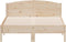 vidaXL - Bedframe - zonder - matras - massief - grenenhout - 135x190 - cm