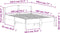 vidaXL - Bedframe - zonder - matras - massief - grenenhout - 140x190 - cm