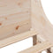 vidaXL - Bedframe - zonder - matras - massief - grenenhout - 140x190 - cm