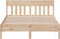 vidaXL - Bedframe - zonder - matras - massief - grenenhout - 140x190 - cm