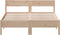 vidaXL - Bedframe - zonder - matras - massief - grenenhout - 140x190 - cm