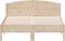 vidaXL - Bedframe - zonder - matras - massief - grenenhout - 140x190 - cm