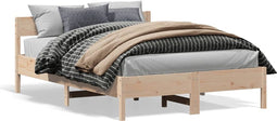 vidaXL - Bedframe - zonder - matras - massief - grenenhout - 140x200 - cm