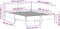 vidaXL - Bedframe - zonder - matras - massief - grenenhout - 140x200 - cm