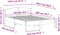vidaXL - Bedframe - zonder - matras - massief - grenenhout - 140x200 - cm