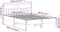 vidaXL - Bedframe - zonder - matras - massief - grenenhout - 140x200 - cm