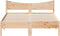 vidaXL - Bedframe - zonder - matras - massief - grenenhout - 140x200 - cm