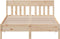 vidaXL - Bedframe - zonder - matras - massief - grenenhout - 140x200 - cm