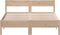 vidaXL - Bedframe - zonder - matras - massief - grenenhout - 140x200 - cm