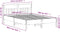 vidaXL - Bedframe - zonder - matras - massief - grenenhout - 150x200 - cm