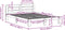 vidaXL - Bedframe - zonder - matras - massief - grenenhout - 150x200 - cm