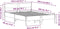 vidaXL - Bedframe - zonder - matras - massief - grenenhout - 150x200 - cm
